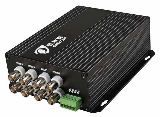 1550nm Glasvezel HD Video Converter Met RS485 Data 8ch Port 1080p AHD CVI TVI 20km Bnc Extender
