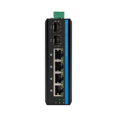 6 poorten Gigabit Unmanaged POE Switch met 2 Sfp Fiber Switch DC48V Input