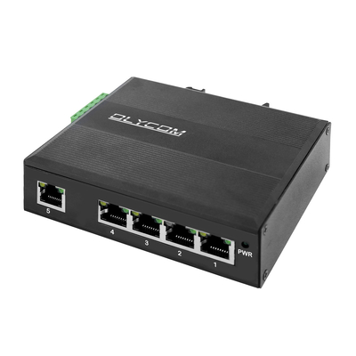 Gigabit 5-poort Industrial POE Ethernet Switch Hub Support POE Op/Af