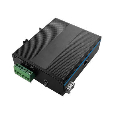 Snelle Industriële Ethernet de Media van 48VDC 100Mbps Convertor Sfp aan Rj45 met IEEE802.3Af/At