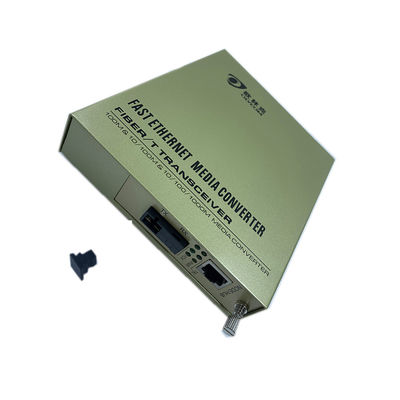 Enige de Media van Ethernet van de Kernvezel Optische Convertor1310/1550nm 220V AC Input