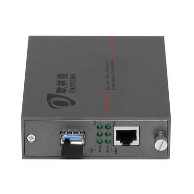 Grijze POE de Media van Vezel Optische Ethernet Megabit 10/100M van SFP van de Convertorlc Vezel