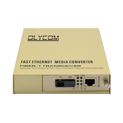 Enige de Media van Ethernet van de Kernvezel Optische Convertor1310/1550nm 220V AC Input
