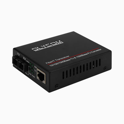 De Media van MTBF 50,000hours Gigabit Ethernet Convertor 2 Havenrek zet over Cat6-Kabel op