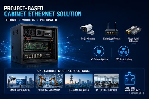 Laatste bedrijfscasus over A Project-Based Cabinet Ethernet Solution