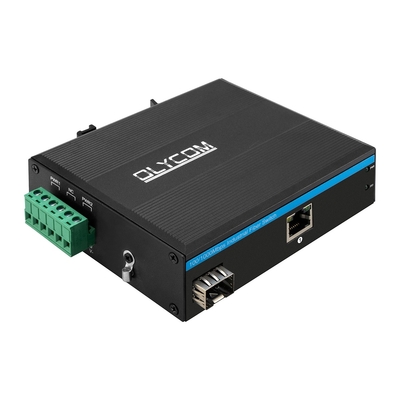 Kwaliteit  Industrial SFP Gigabit PSE PoE Media Converter 1.25G Optical Slot 15.4W / 30W fabriek