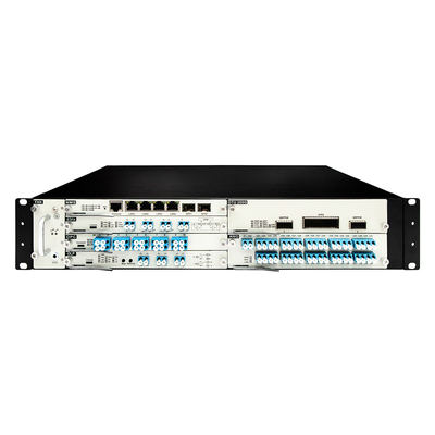 kwaliteit  19" 2U DWDM Optical Transmission System with EDFA OTU DCM Card Wdm Transmission System fabriek