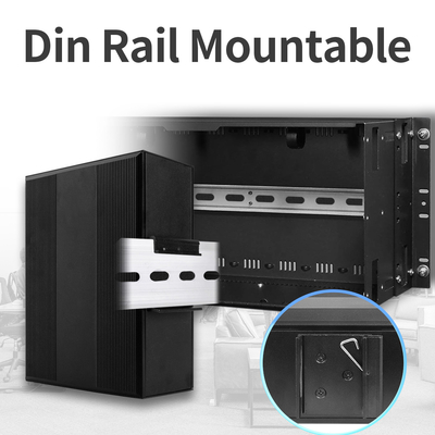 6 poorten Gigabit PoE-schakelaar Onbeheerd DC48V Input Ouuput Onbeheerd IP40-klasse