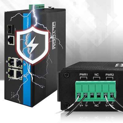 Outdoor Poe Managed Switch Gigabit Ethernet Network 2.5G Fiber Dual 48V Input