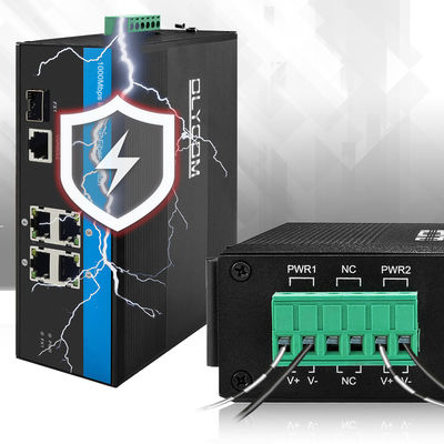 Industrial Smart Managed Ethernet Switch 5-poort Gigabit Network SFP vezelpoorten IP40
