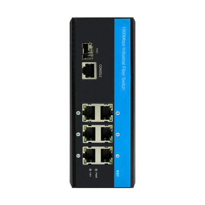 Industrieel Beheerd Ethernet-Schakelaar 2.5G Vezel DIN Spoor DC12V DC24V Ondersteuning CLI SNMP ERPS