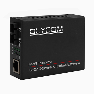 Multimode-mediaconverter Gigabit-netwerk Dual Fiber 850nm Ongemanaged DC5V