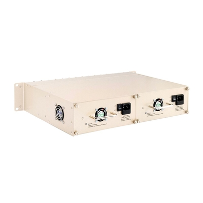 16 Slot Media Converter Rack Chassis 19 inch 2U Dual Power 48V/220V