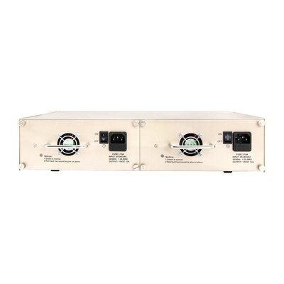 16 Slot Media Converter Rack Chassis 19 inch 2U Dual Power 48V/220V