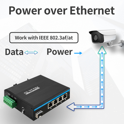 Sfp het Netwerk Gigabit POE schakelt Macht over Ethernet 4+1 Havens
