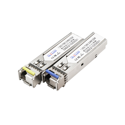 1.25G Single Mode SFP Module LC Port 20KM 1310/1550nm WDM DDM Ondersteuning OEM