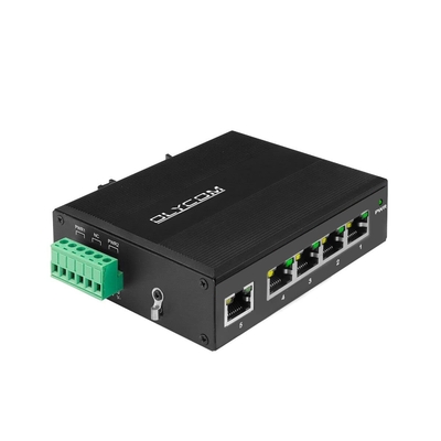 5-poort industriële onbeheerde Gigabit Ethernet DIN-Rail Switch -40° 75°C (-40° 167°F)
