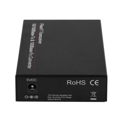 1G SFP Media Converter Gigabit Glasvezel Ethernet Niet-beheerd Mini Formaat Zwart DC5V CE