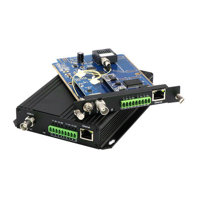 Video-optische vezelconverter met Bidi RS485 RS422 Data 10/100M Ethernet FC Port 40KM CE