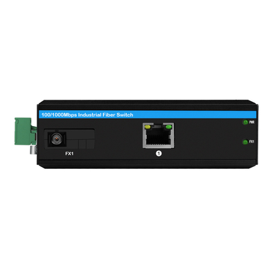 Industriële Gigabit Ethernet POE Media Converter DC48V 30W Budget Robuuste Case