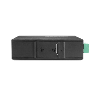 Industriële POE-mediaconverter Gigabit Ethernet DC48V 30W ongemanaged robuuste behuizing