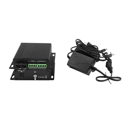 RS232 Serial Fiber Optic Modem 40KM Dual Fiber SC Port Compact Size Wand gemonteerd