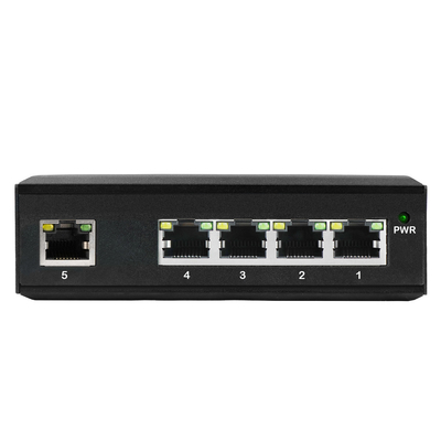 Verharden 5 poort Gigabit Unmanaged Ethernet Switch Network Hub 120W PoE E-Mark Geverifieerd