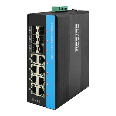 2.5G L2 beheerde industriële PoE-netwerkswitch Ondersteuning ERPS MSTP Ring Din Rail
