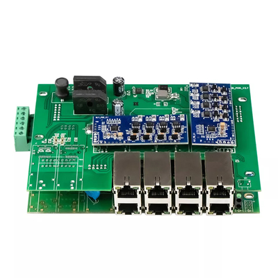 8-poorts beheerde PoE-switch Gigabit Ethernet 240W Actieve POE Robuuste behuizing Vitesse-chip