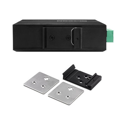 Industriële 6-poort onbeheerde Ethernet-schakelaar 100M/1000M Auto-sensing SFP-vezel DC24V DC