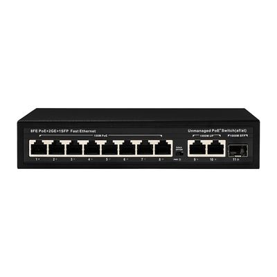 11 haven 100M Unmanaged Ethernet Switch met 8 Haven AI 25 Meterpoe 120W Macht