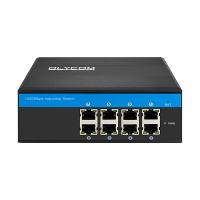 E-Mark Industrial Network Switch 8 Port Gigabit Ethernet Onbeheerde Robuuste Din Rail