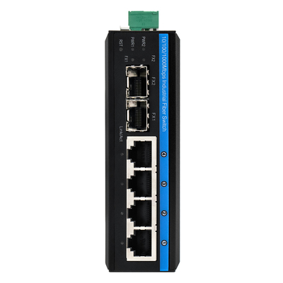 4 Port POE Managed Network Switch ERPS Ring 120W Budget Gigabit gebaseerd op DC48V Din Rail