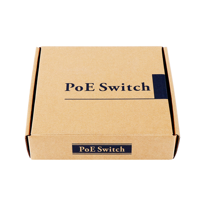 60W Onbeheerde netwerkschakelaar 6 Port 10/100M LAN-poorten AC-invoer 250-meter PoE
