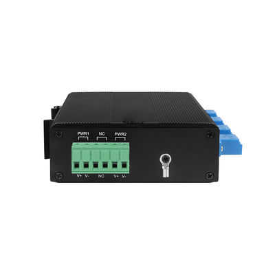 8-poort Fiber Bypass Switch Multimode LC Port Optische Bescherming DIN35 Mount