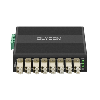 OM-FBS-44-MLC MULTIMODE OPTISCHE BYPASS MODULE 8 PORT LC CONNECTOR DIN gemonteerd 12V 24V