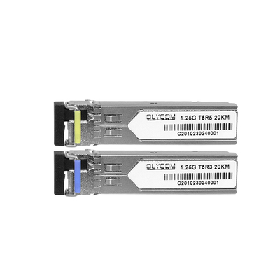 1.25G SFP-module enkelmodus 1310nm/1550nm 20km Simplex optische transceiver