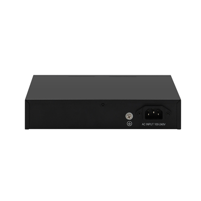 8 poorten POE Gigabit Fiber Switch POE Watchdog met 4 SFP/RJ45 uplinkpoorten 120W