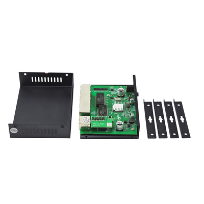 4 poorten Gigabit POE Extender Commercial Grade 60W PD Uplink Voor PoE IP-camera's