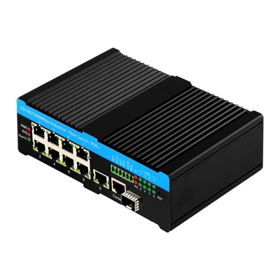 8 poorten Gigabit PoE Managed Switch 802.3bt 90W met 1 SFP/Copper Uplink 480W Budget