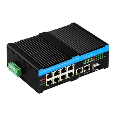 8 poorten Gigabit PoE Managed Switch 802.3bt 90W met 1 SFP/Copper Uplink 480W Budget