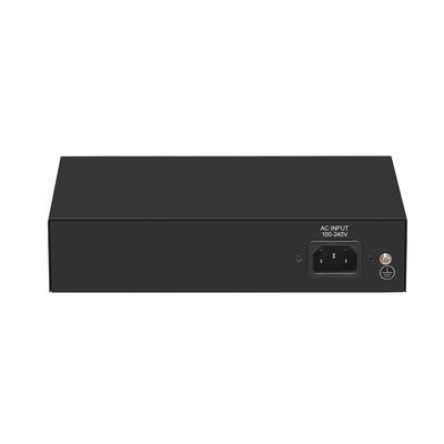 6-poorts Gigabit PoE-switch 250 meter verlenging VLAN 60W vermogensbudget 220V ingang