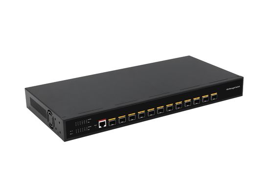 Desktop 12 Port 10G L3 Managed Switch 12* SFP+ Ports Glasvezel Switch