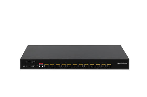 Desktop 12 Port 10G L3 Managed Switch 12* SFP+ Ports Glasvezel Switch