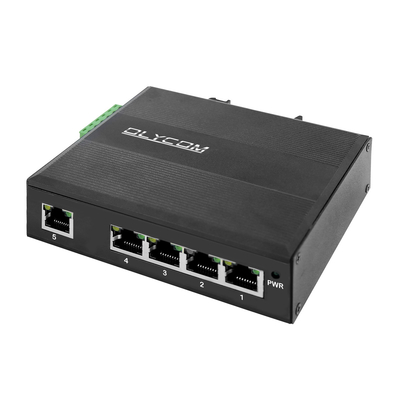 E-Mark 5 Port PoE Switch DIN Gigabit Ethernet 120W 15.4W/30W Onbeheerd CE
