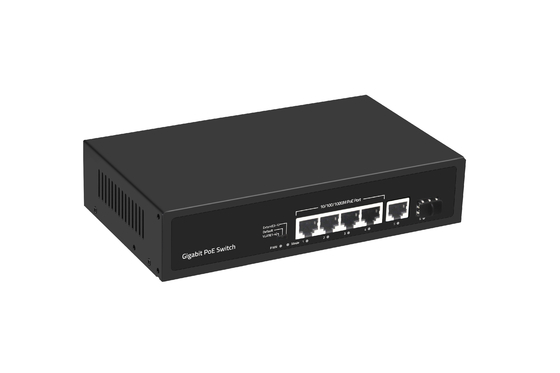6 poorten 10/100/1000mbps POE Fiber Switch met 4 poorten Poe Ethernet Switch Manufacturer