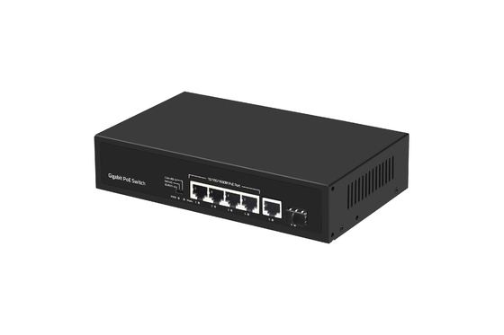 6 poorten 10/100/1000mbps POE Fiber Switch met 4 poorten Poe Ethernet Switch Manufacturer