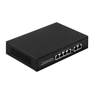 OEM ODM Fast Ethernet 10/100mbps 4 Port Poe Switch met 2 Uplink Port Network Switch