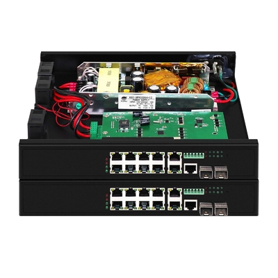 8 poortpoeswitch met 90W beheerde 2*2,5 Gb SFP-poorten + 2 combo-poorten poefiber-switch