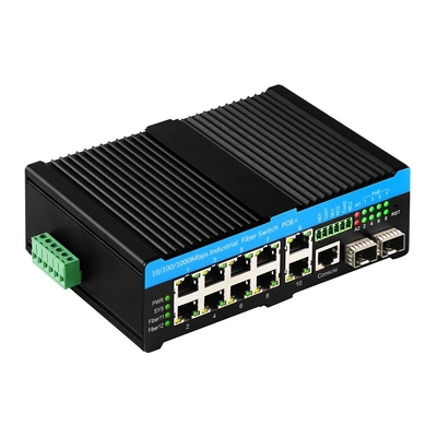 Industrieel beheerde POE-switch voor hoog efficiënte Gigabit-gegevensoverdracht Supprot bt 90W